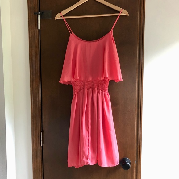 Iris Design Chiffon Ruffle Dress - Picture 3 of 6